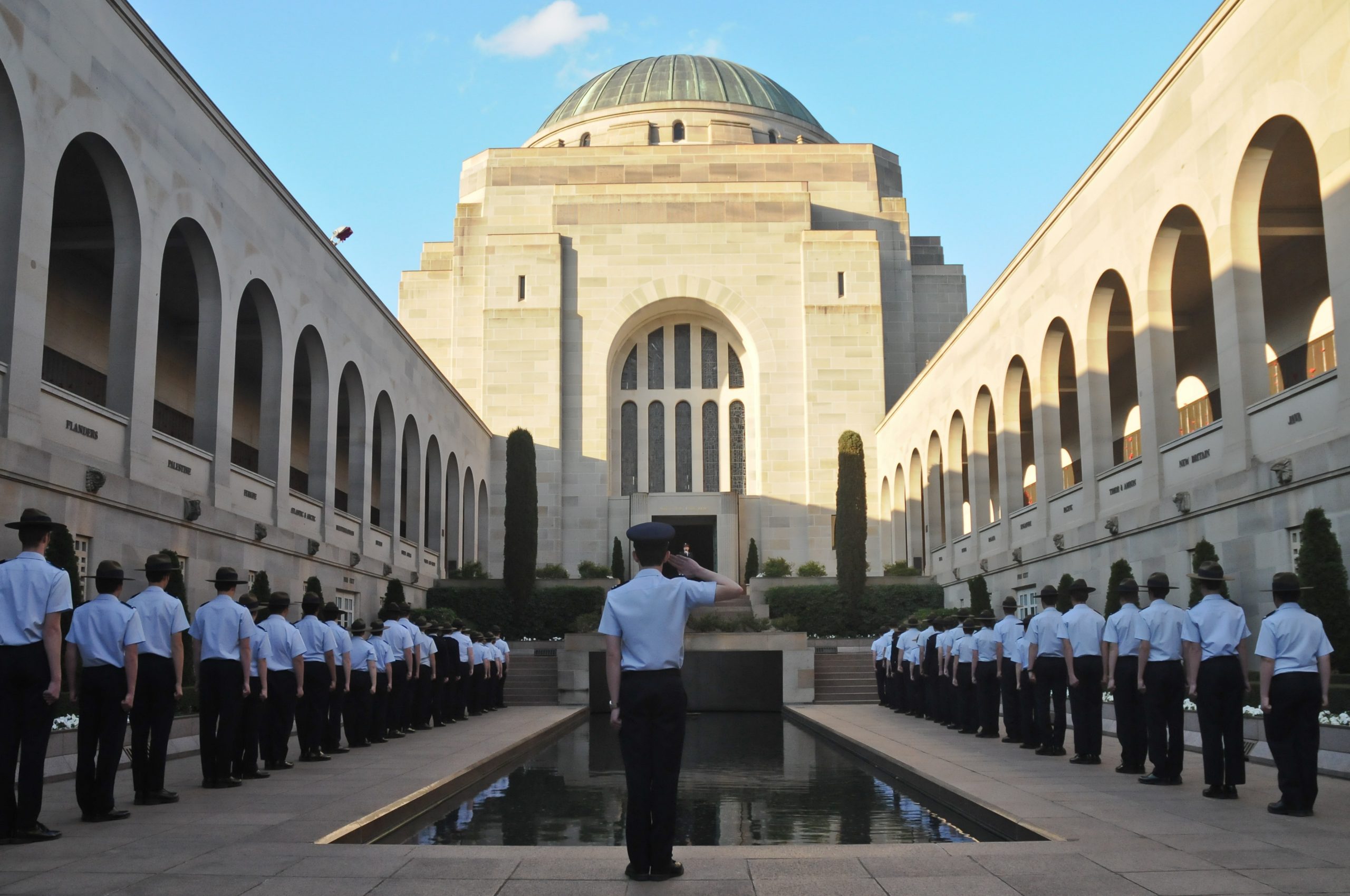 Parade event for the fallen in Anzac War Museum in Canberra Australia