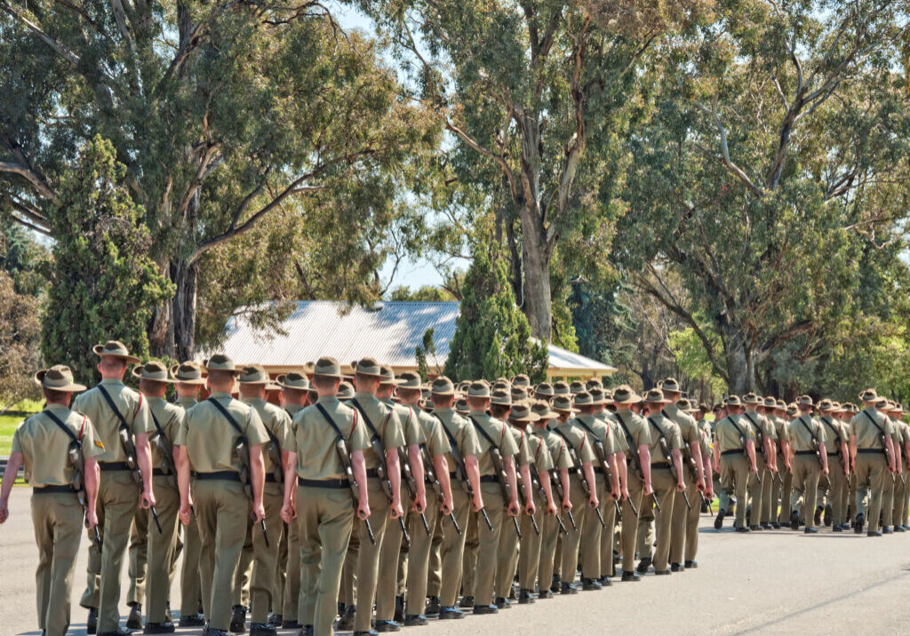Australian  Soldiers  Training NSW Australia